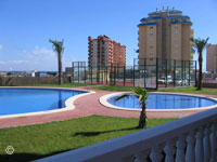 Main pool, children's pool and paddle tennis court