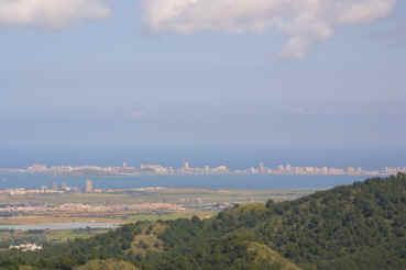 View over La Manga on the way up