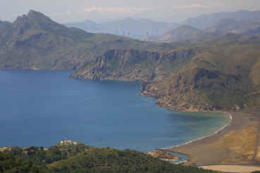 View from the top over Portman towards Cartagena