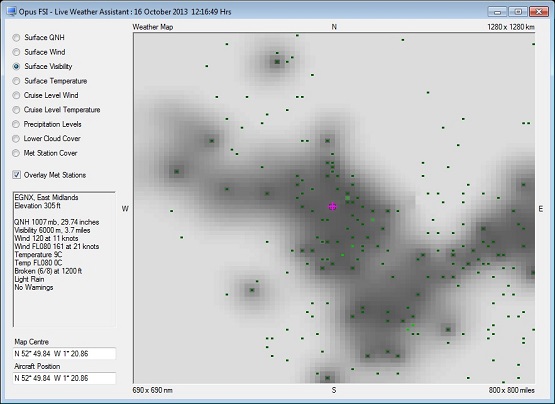 OpusFSX large weather map