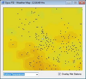 OpusFSX small weather map