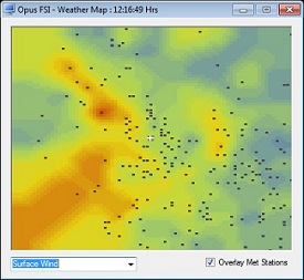 OpusFSX small weather map