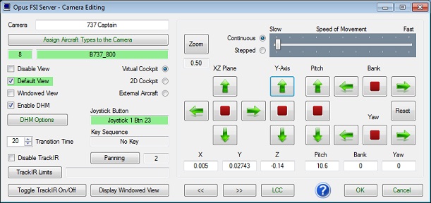 OpusFSI Server Camera Editing