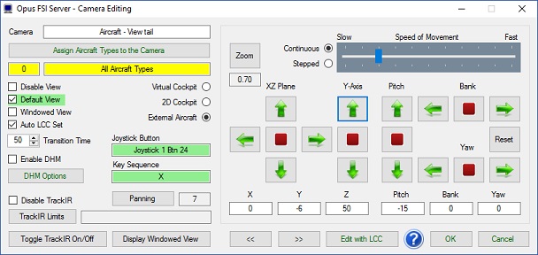 OpusFSI Server Camera Editing