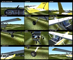An anticlockwise external walkaround of the default Cessna 172, download the CDF from our website downloads page